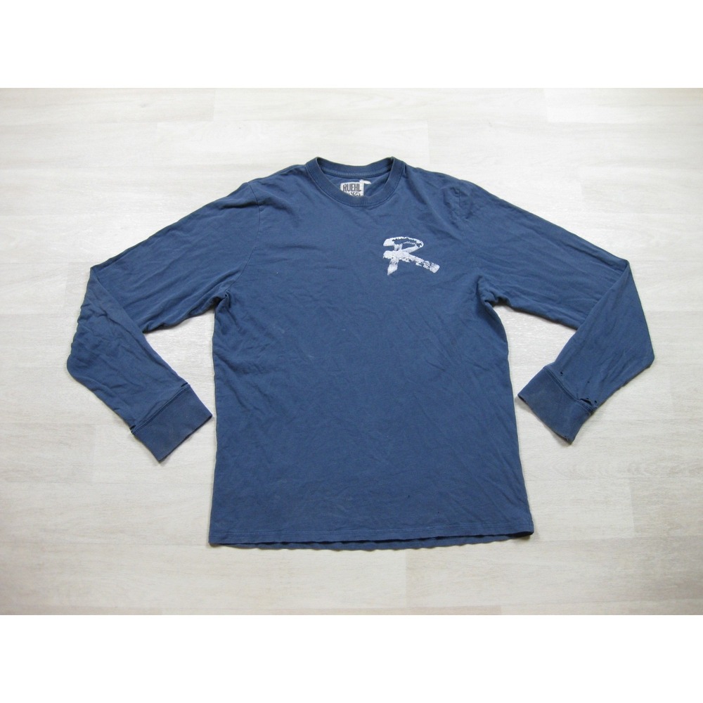 Vintage Y2K RUEHL No. 925 Long Sleeve T-Shirt Men's (L) Opaque Print Distressed‎